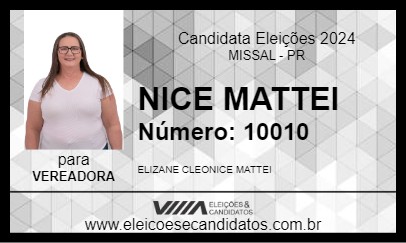 Candidato NICE MATTEI 2024 - MISSAL - Eleições