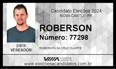 Candidato ROBERSON 2024 - NOVA CANTU - Eleições