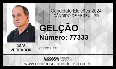 Candidato GELÇÃO 2024 - CÂNDIDO DE ABREU - Eleições