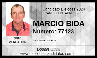 Candidato MARCIO BIDA 2024 - CÂNDIDO DE ABREU - Eleições