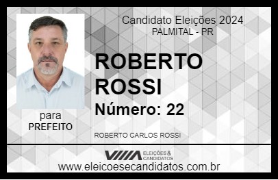 Candidato ROBERTO ROSSI 2024 - PALMITAL - Eleições