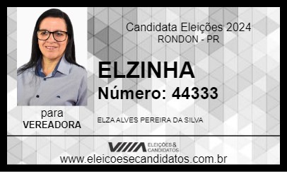 Candidato ELZINHA 2024 - RONDON - Eleições