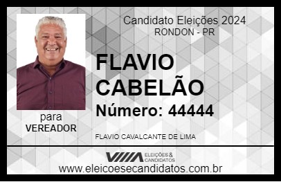 Candidato FLAVIO CABELÃO 2024 - RONDON - Eleições