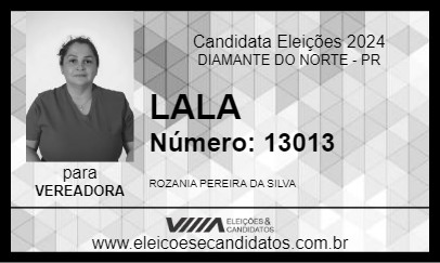 Candidato LALA 2024 - DIAMANTE DO NORTE - Eleições