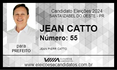 Candidato JEAN CATTO 2024 - SANTA IZABEL DO OESTE - Eleições