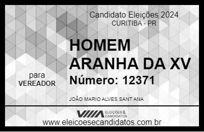 Candidato HOMEM ARANHA DA XV 2024 - CURITIBA - Eleições