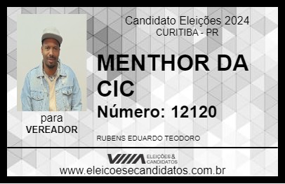 Candidato MENTHOR DA CIC 2024 - CURITIBA - Eleições