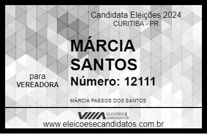 Candidato MÁRCIA P. SANTOS 2024 - CURITIBA - Eleições