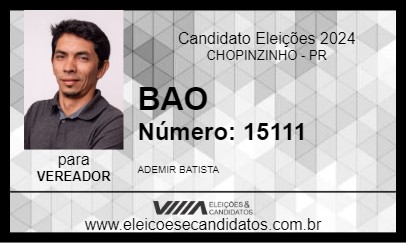 Candidato BAO 2024 - CHOPINZINHO - Eleições