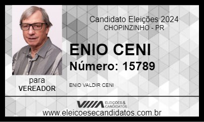 Candidato ENIO CENI 2024 - CHOPINZINHO - Eleições