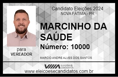 Candidato MARCINHO DA SAÚDE 2024 - NOVA FÁTIMA - Eleições