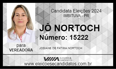 Candidato JÔ NORTOCH 2024 - IMBITUVA - Eleições