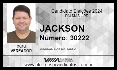 Candidato JACKSON 2024 - PALMAS - Eleições