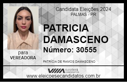 Candidato PATRICIA DAMASCENO 2024 - PALMAS - Eleições