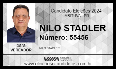 Candidato NILO STADLER 2024 - IMBITUVA - Eleições