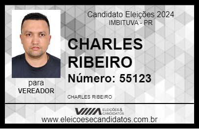 Candidato CHARLES RIBEIRO 2024 - IMBITUVA - Eleições