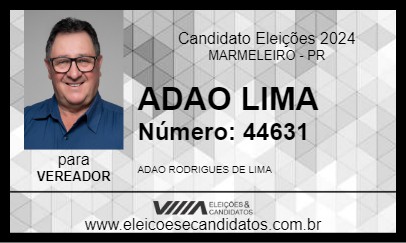 Candidato ADAO LIMA 2024 - MARMELEIRO - Eleições