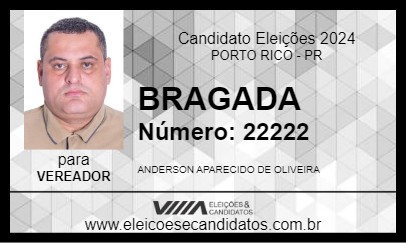 Candidato BRAGADA 2024 - PORTO RICO - Eleições