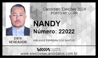 Candidato NANDY 2024 - PORTO RICO - Eleições