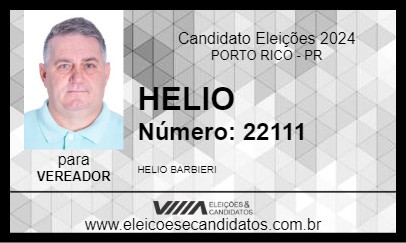 Candidato HELIO 2024 - PORTO RICO - Eleições