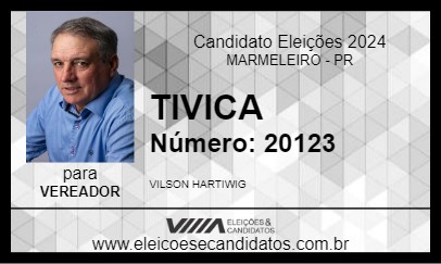 Candidato TIVICA 2024 - MARMELEIRO - Eleições