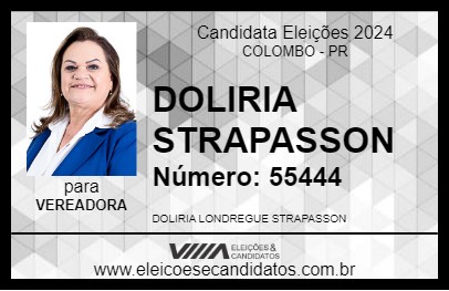 Candidato DOLIRIA STRAPASSON 2024 - COLOMBO - Eleições