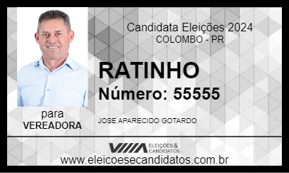 Candidato RATINHO 2024 - COLOMBO - Eleições