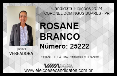 Candidato ROSANE BRANCO 2024 - CORONEL DOMINGOS SOARES - Eleições