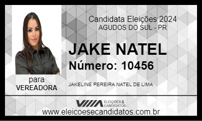 Candidato JAKE NATEL 2024 - AGUDOS DO SUL - Eleições