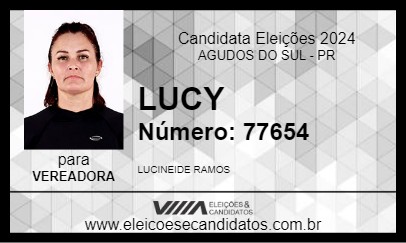 Candidato LUCY 2024 - AGUDOS DO SUL - Eleições