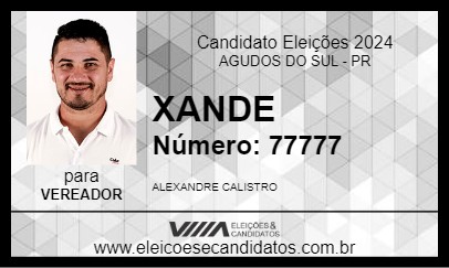 Candidato XANDE 2024 - AGUDOS DO SUL - Eleições