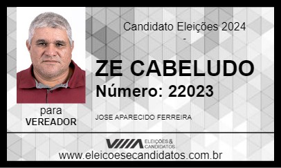 Candidato ZE CABELUDO 2024 - ASTORGA - Eleições