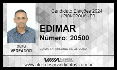 Candidato EDIMAR 2024 - LUPIONÓPOLIS - Eleições