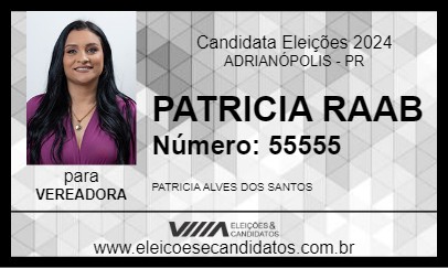 Candidato PATRICIA RAAB 2024 - ADRIANÓPOLIS - Eleições