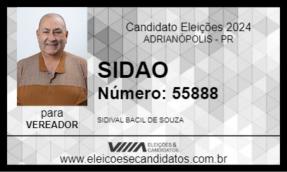 Candidato SIDAO 2024 - ADRIANÓPOLIS - Eleições