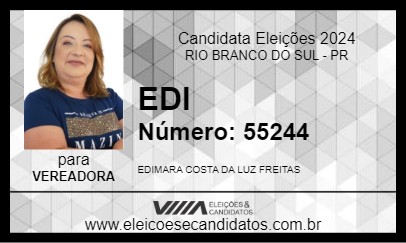 Candidato EDI 2024 - RIO BRANCO DO SUL - Eleições