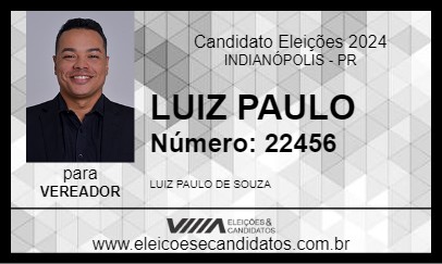 Candidato LUIZ PAULO 2024 - INDIANÓPOLIS - Eleições