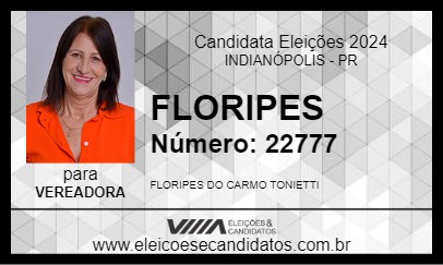 Candidato FLORIPES 2024 - INDIANÓPOLIS - Eleições