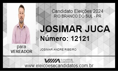 Candidato JOSIMAR JUCA 2024 - RIO BRANCO DO SUL - Eleições