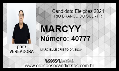 Candidato MARCYY 2024 - RIO BRANCO DO SUL - Eleições