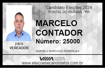 Candidato MARCELO CONTADOR 2024 - PONTAL DO PARANÁ - Eleições