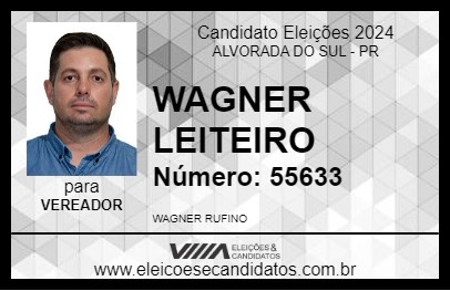 Candidato WAGNER LEITEIRO 2024 - ALVORADA DO SUL - Eleições