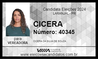 Candidato CICERA 2024 - LARANJAL - Eleições