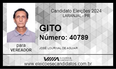 Candidato GITO 2024 - LARANJAL - Eleições