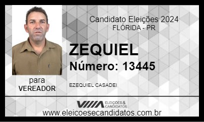 Candidato ZEQUIEL 2024 - FLÓRIDA - Eleições