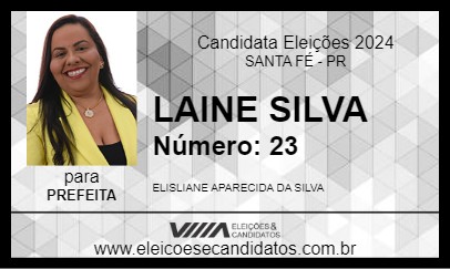 Candidato LAINE SILVA 2024 - SANTA FÉ - Eleições