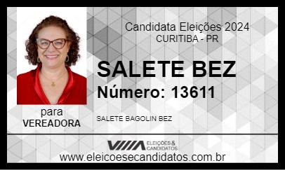 Candidato SALETE BEZ 2024 - CURITIBA - Eleições