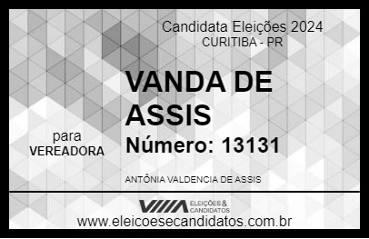 Candidato VANDA DE ASSIS 2024 - CURITIBA - Eleições