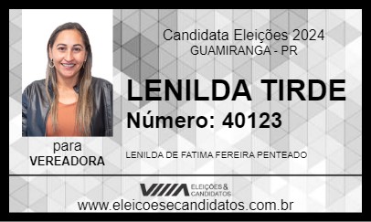 Candidato LENILDA TIRDE 2024 - GUAMIRANGA - Eleições