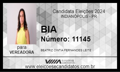 Candidato BIA 2024 - INDIANÓPOLIS - Eleições